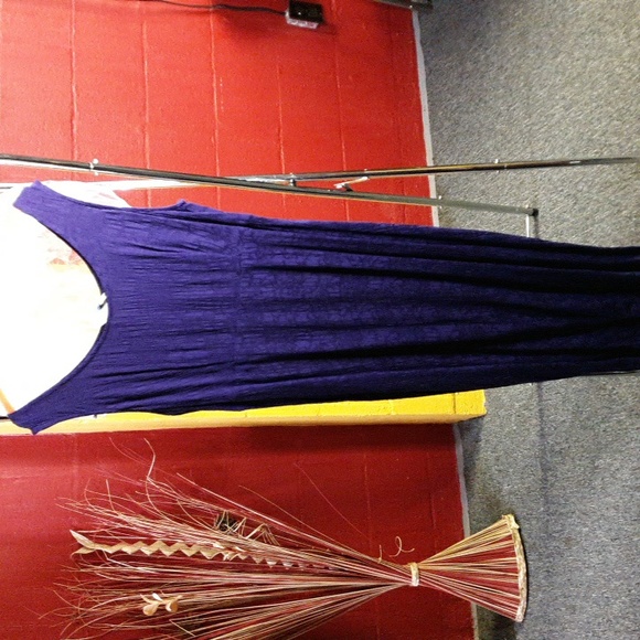 S.L Fashions Deep Purple two piece Dress - Picture 5 of 7